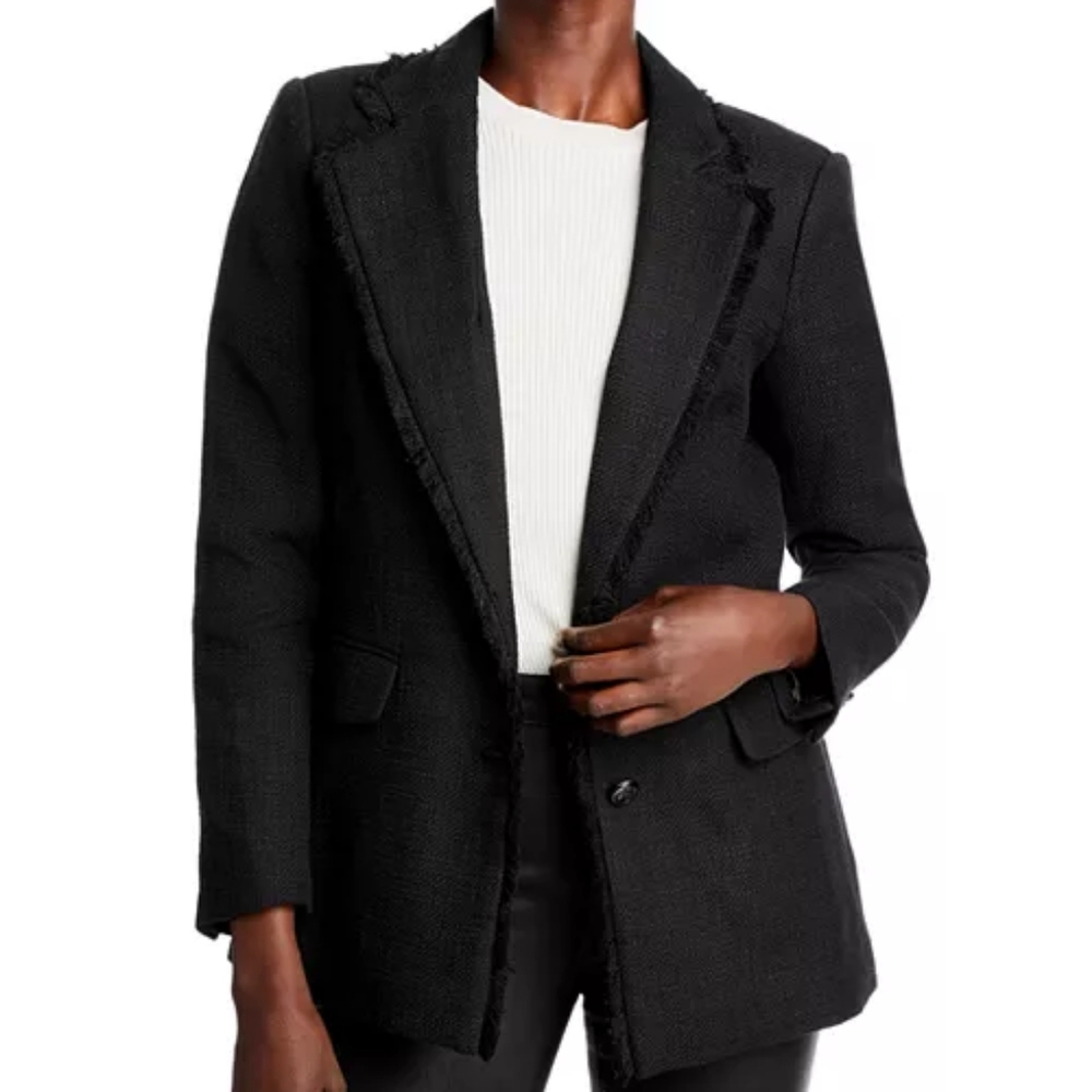 KARL LAGERFELD PARIS Tweed Blazer, Size 4